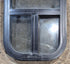 Used Black Radius Opening Window : 11 1/2" W x 21 1/4" H x 1 3/4" D - Young Farts RV Parts