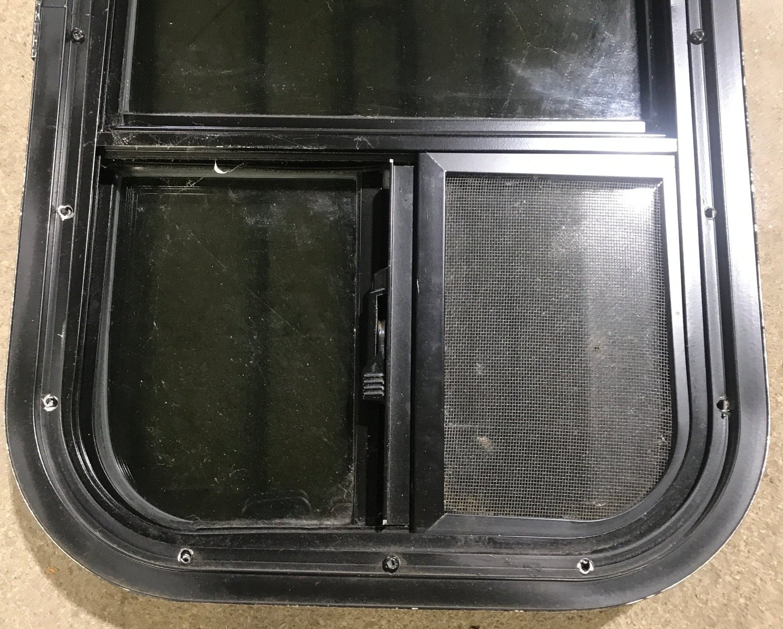 Used Black Radius Opening Window : 13 1/2