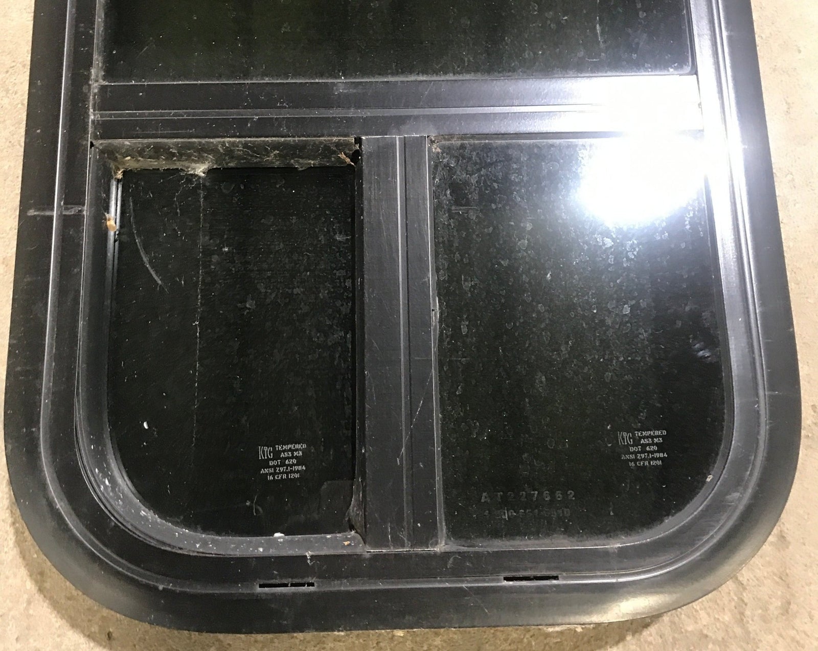 Used Black Radius Opening Window : 13 1/2