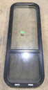 Used Black Radius Opening Window : 15 1/2" W x 41 1/2" H x 2" D - Young Farts RV Parts