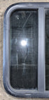 Used Black Radius Opening Window : 17 1/2" W x 21 1/2" H x 1 1/4" - Young Farts RV Parts