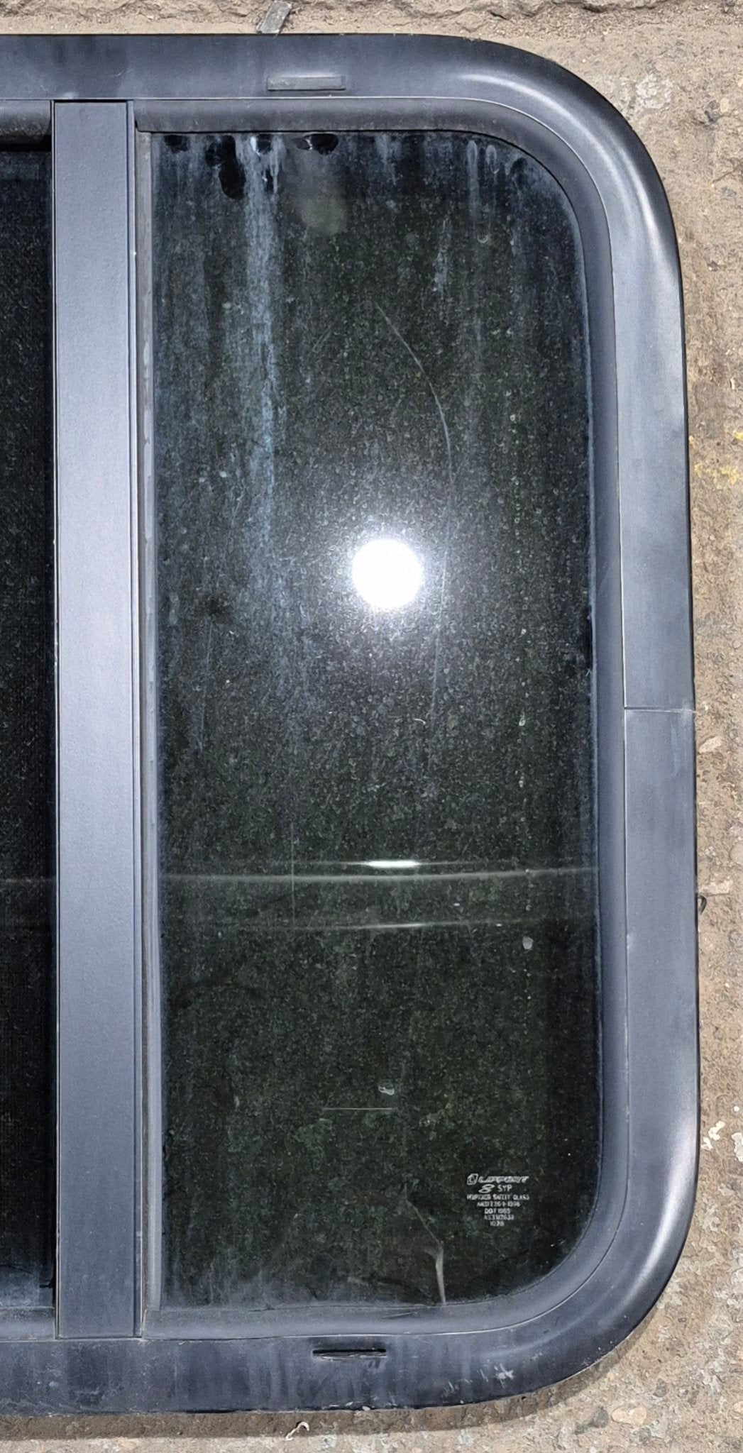 Used Black Radius Opening Window : 17 1/2