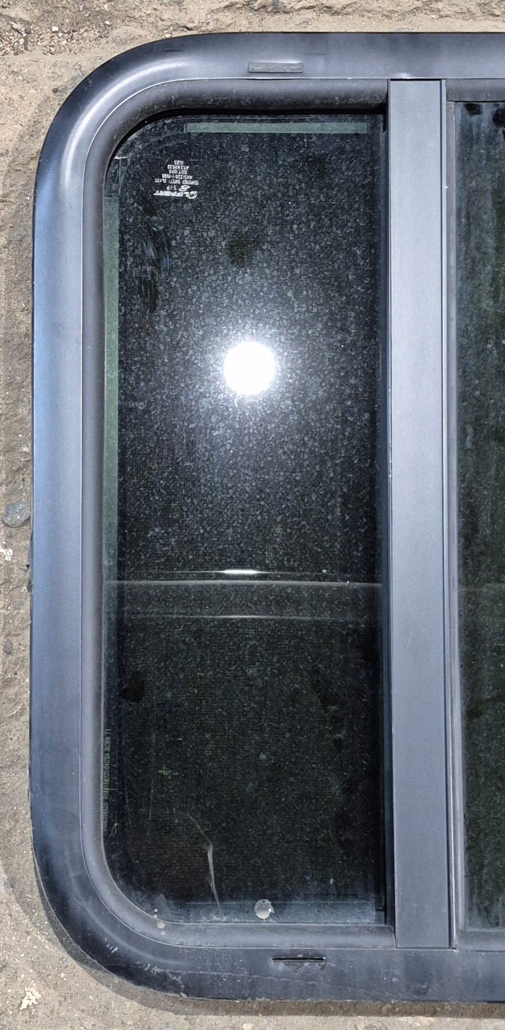 Used Black Radius Opening Window : 17 1/2