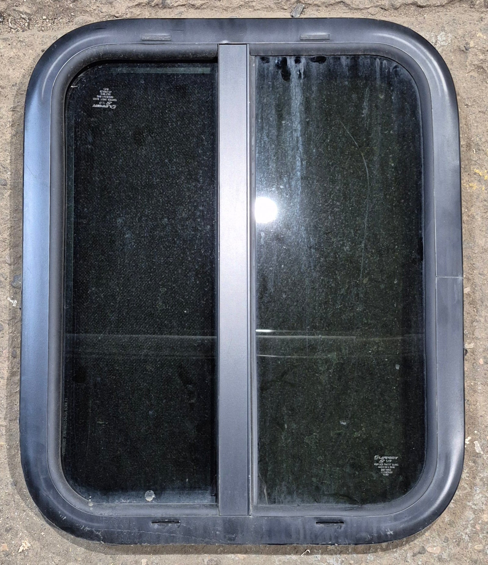 Used Black Radius Opening Window : 17 1/2