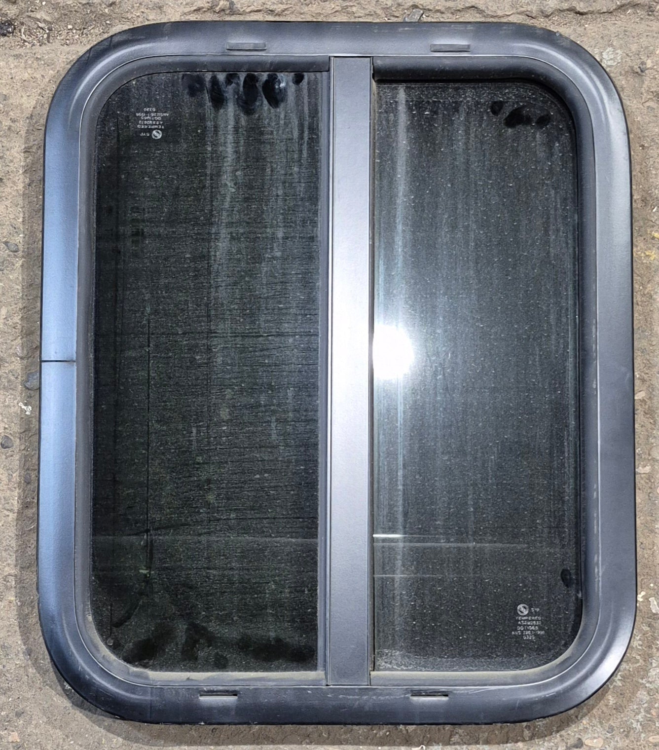 Used Black Radius Opening Window : 17 1/2