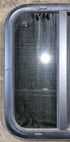 Used Black Radius Opening Window : 17 1/2" W x 21 1/2" H x 1 1/4" - Young Farts RV Parts