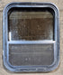 Used Black Radius Opening Window : 17 1/2" W x 21 1/2" H x 2" - Young Farts RV Parts