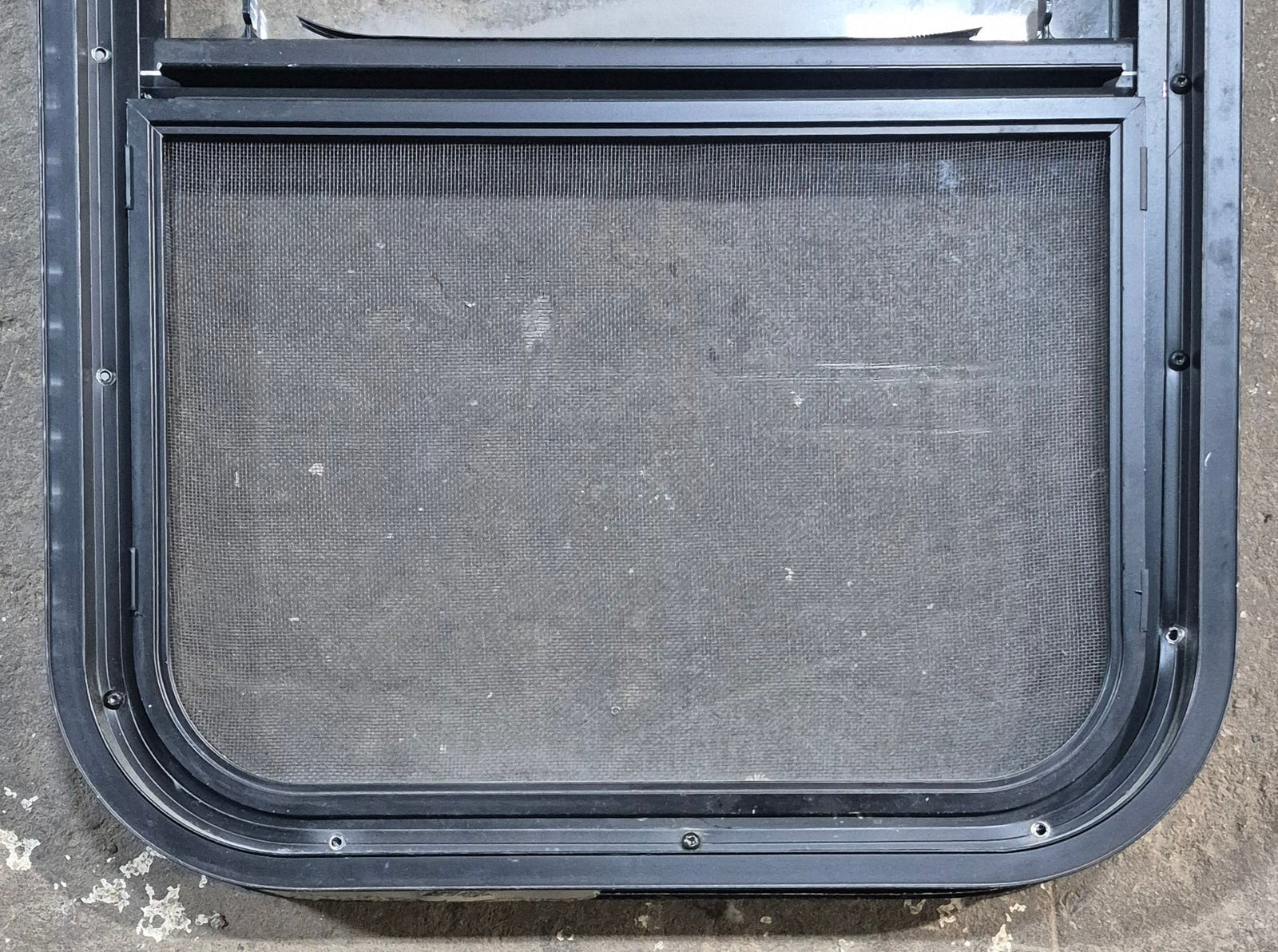 Used Black Radius Opening Window : 17 1/2