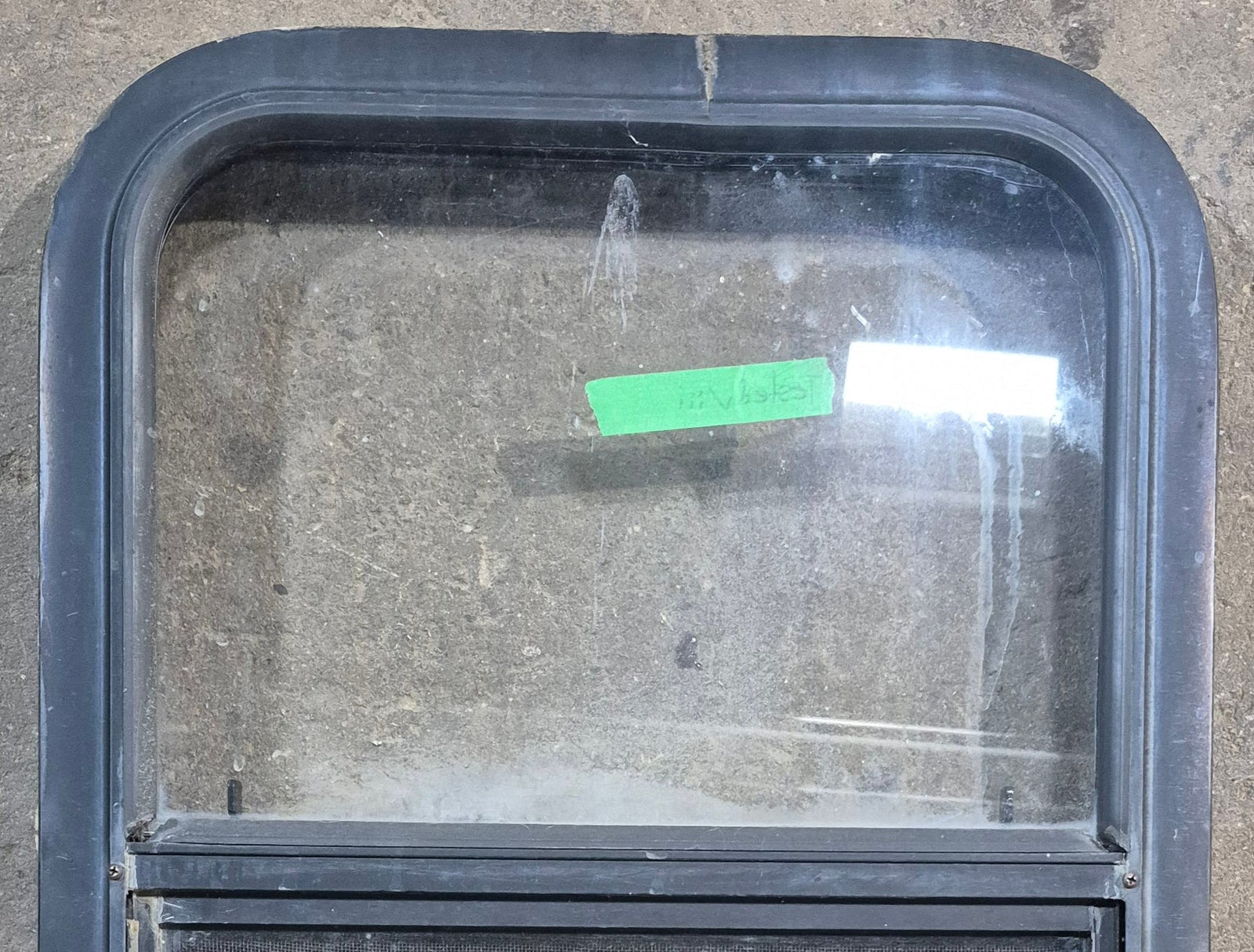 Used Black Radius Opening Window : 17 1/2