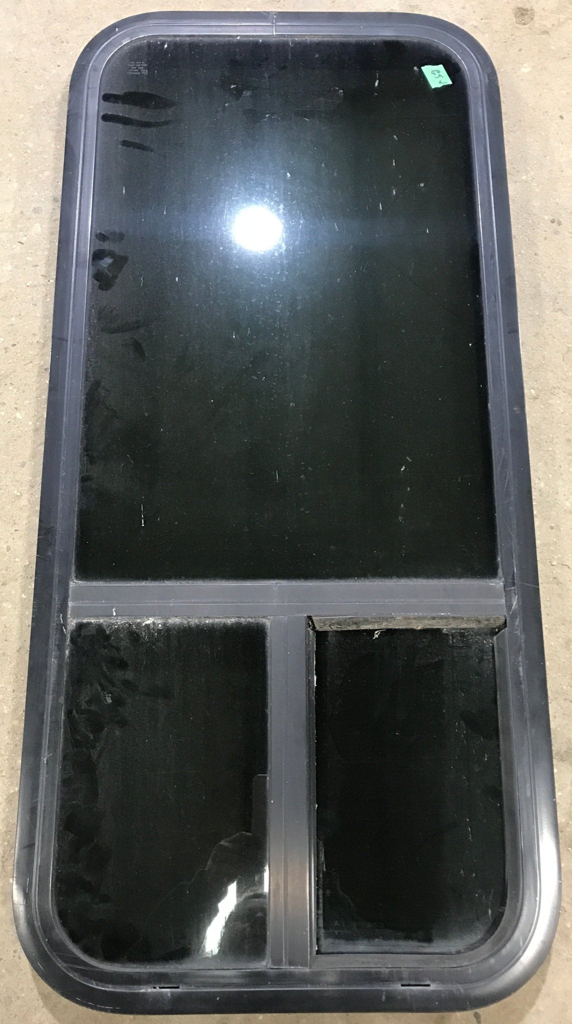 Used Black Radius Opening Window : 17 1/2