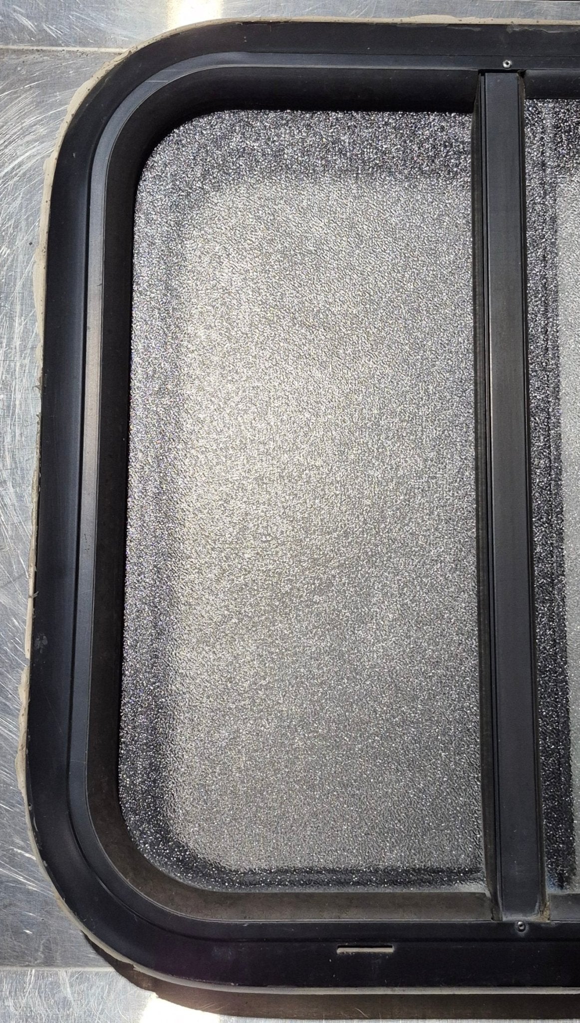 Used Black Radius Opening Window : 18 1/4