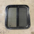Used Black Radius Opening Window - 19.875 X 19.875 X 1.875 - Young Farts RV Parts