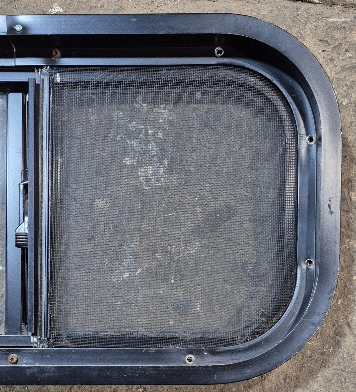 Used Black Radius Opening Window : 20 3/4