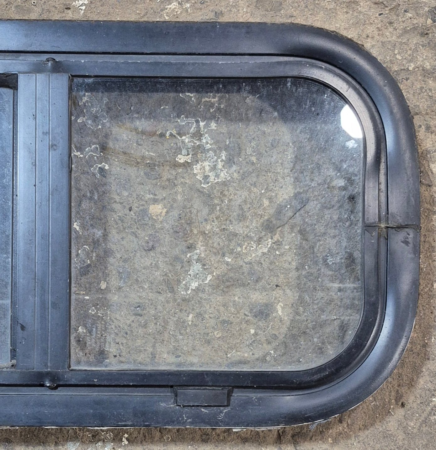 Used Black Radius Opening Window : 20 3/4