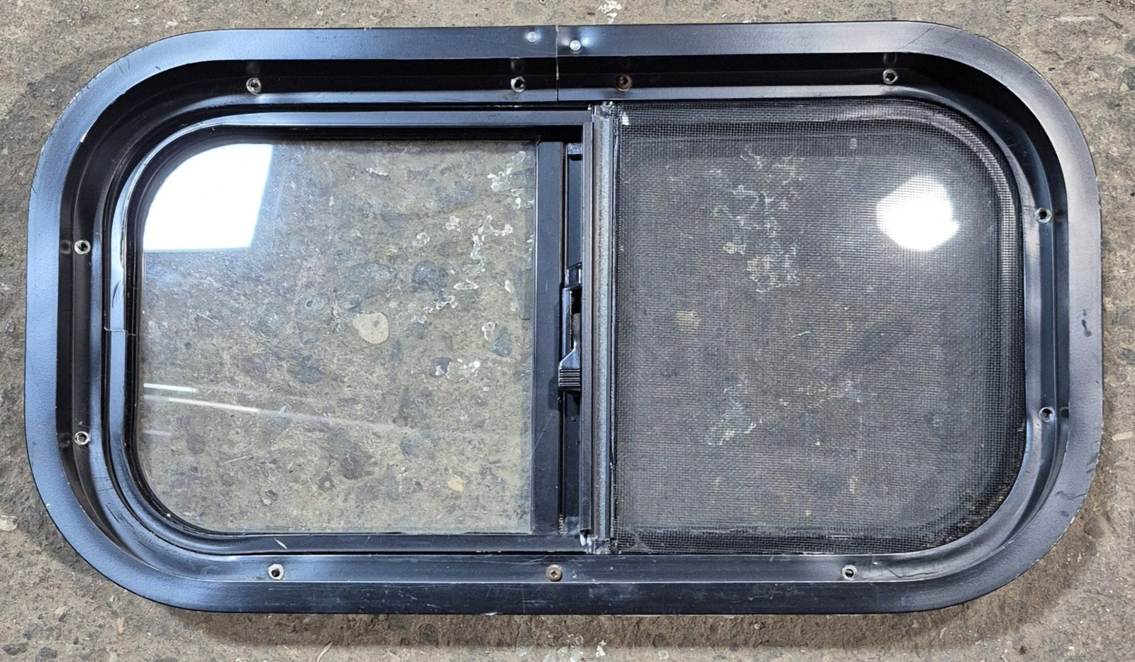 Used Black Radius Opening Window : 20 3/4