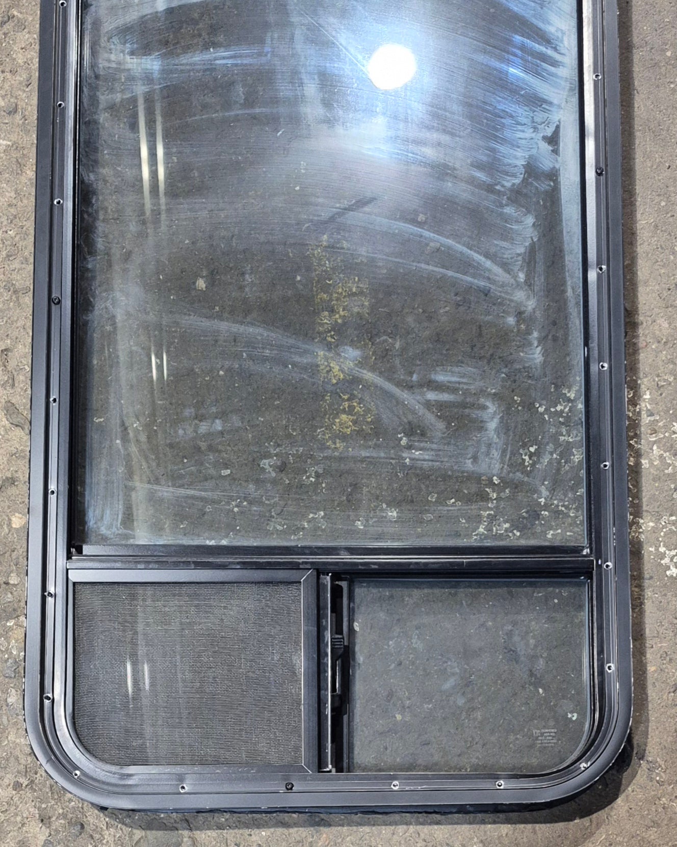 Used Black Radius Opening Window : 21 1/4