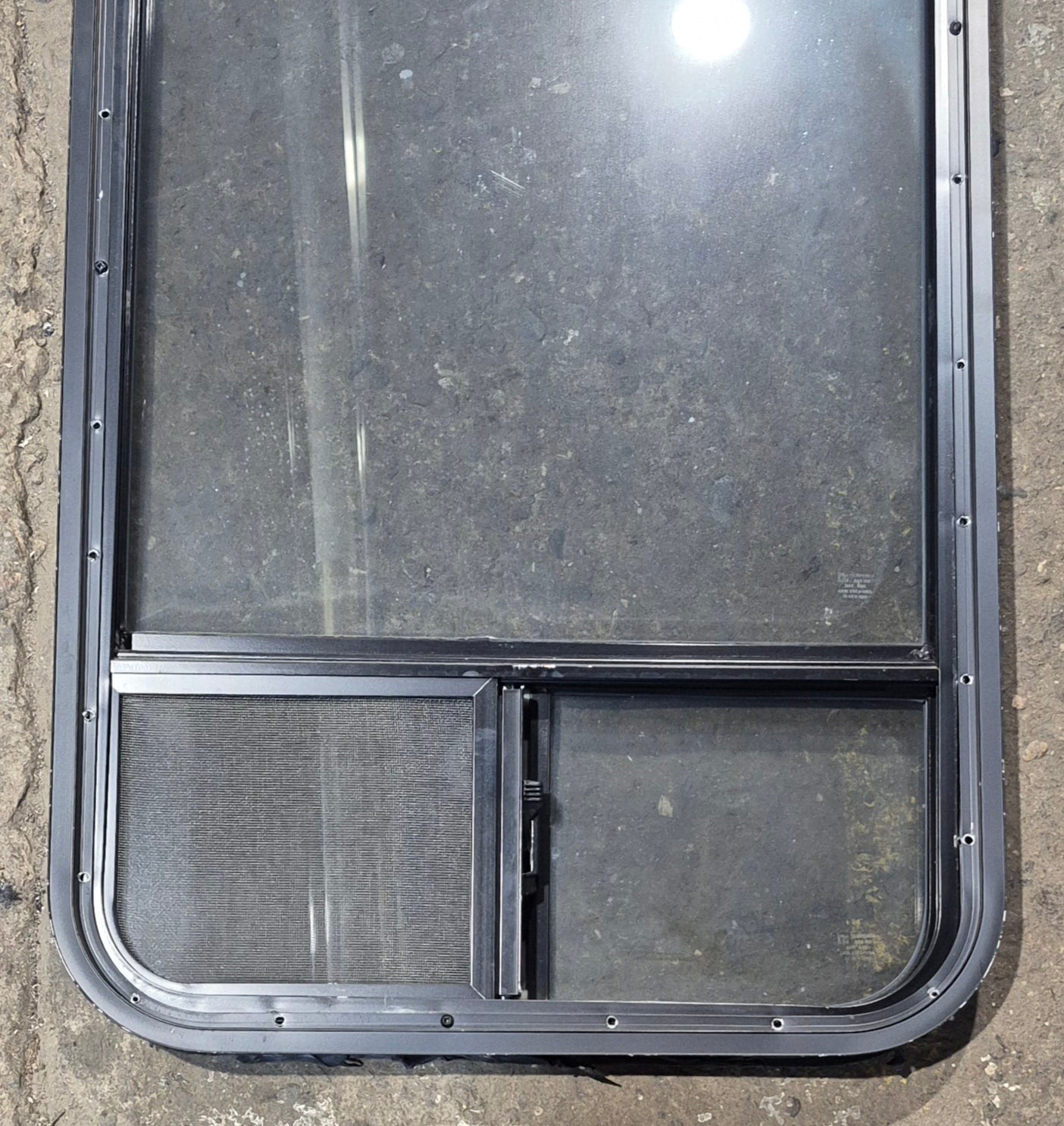 Used Black Radius Opening Window : 21 1/4
