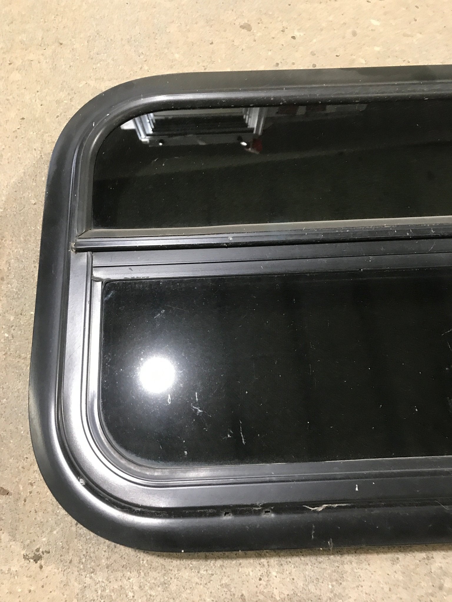 Used Black Radius Opening Window : 23 1/2