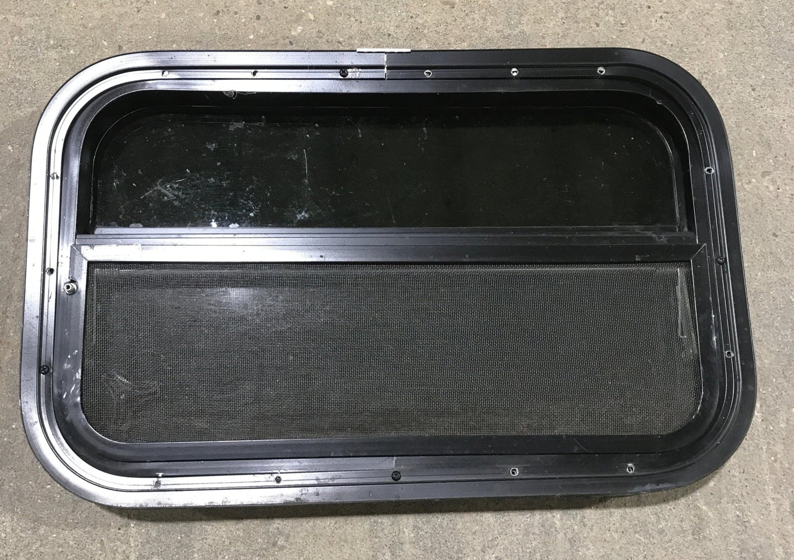 Used Black Radius Opening Window : 23 1/2
