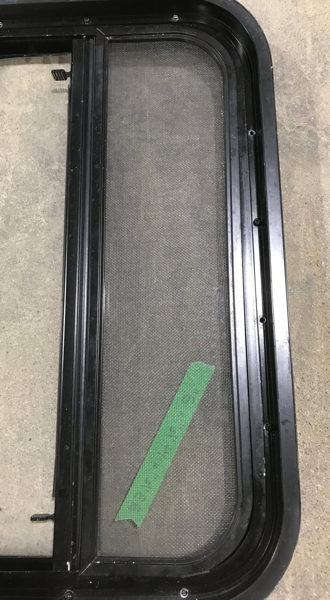 Used Black Radius Opening Window : 23 1/2