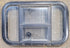 Used Black Radius Opening Window : 23 1/2" W x 14 3/4" H x 1 1/4" D - Young Farts RV Parts