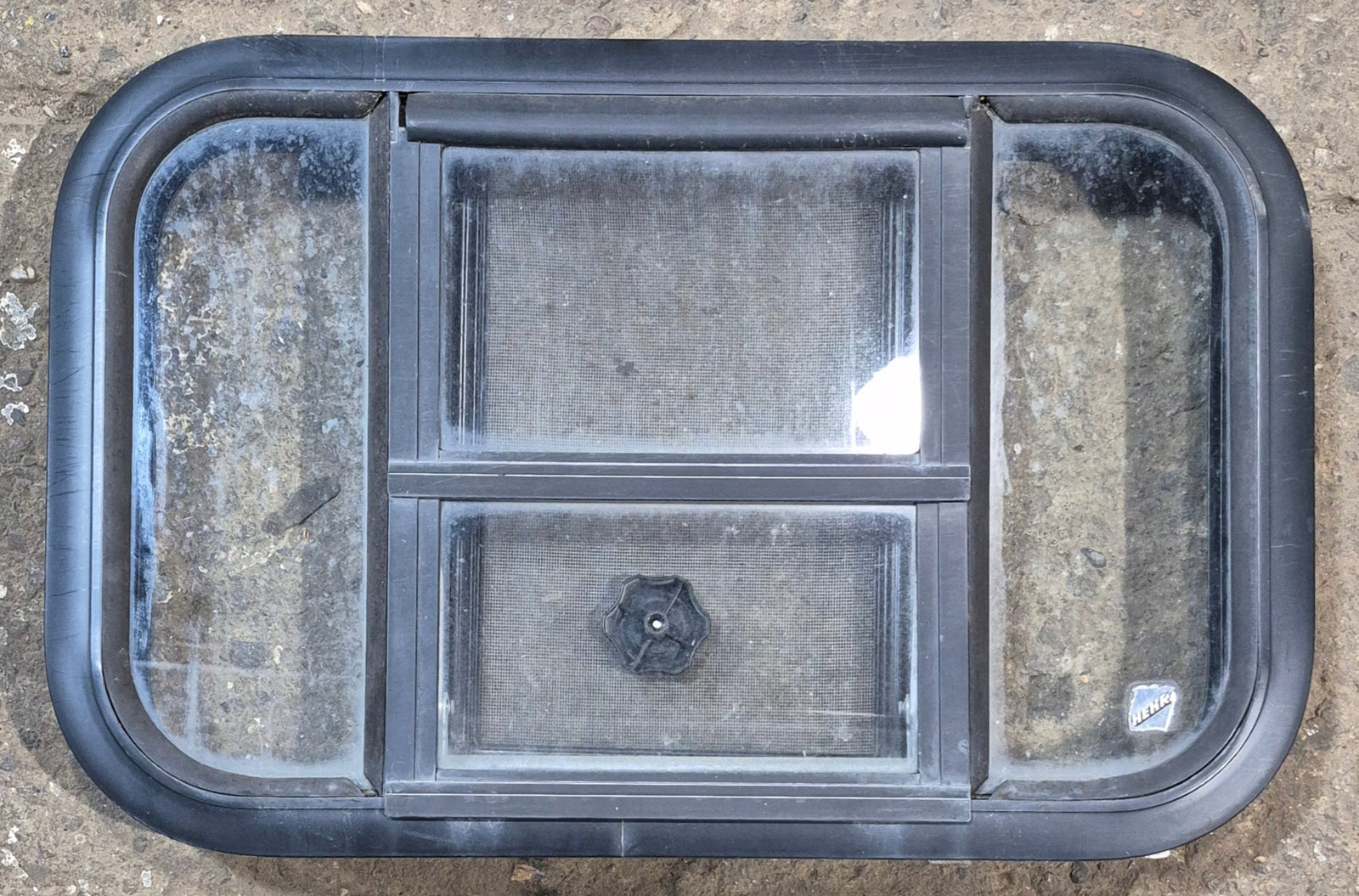 Used Black Radius Opening Window : 23 1/2