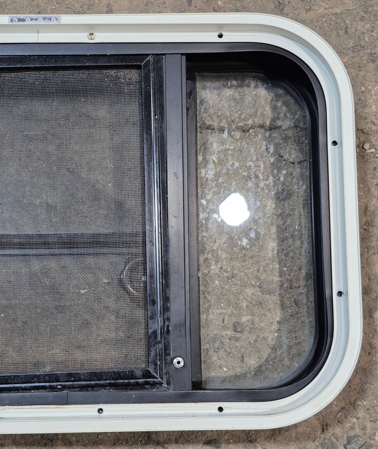 Used Black Radius Opening Window : 23 1/2