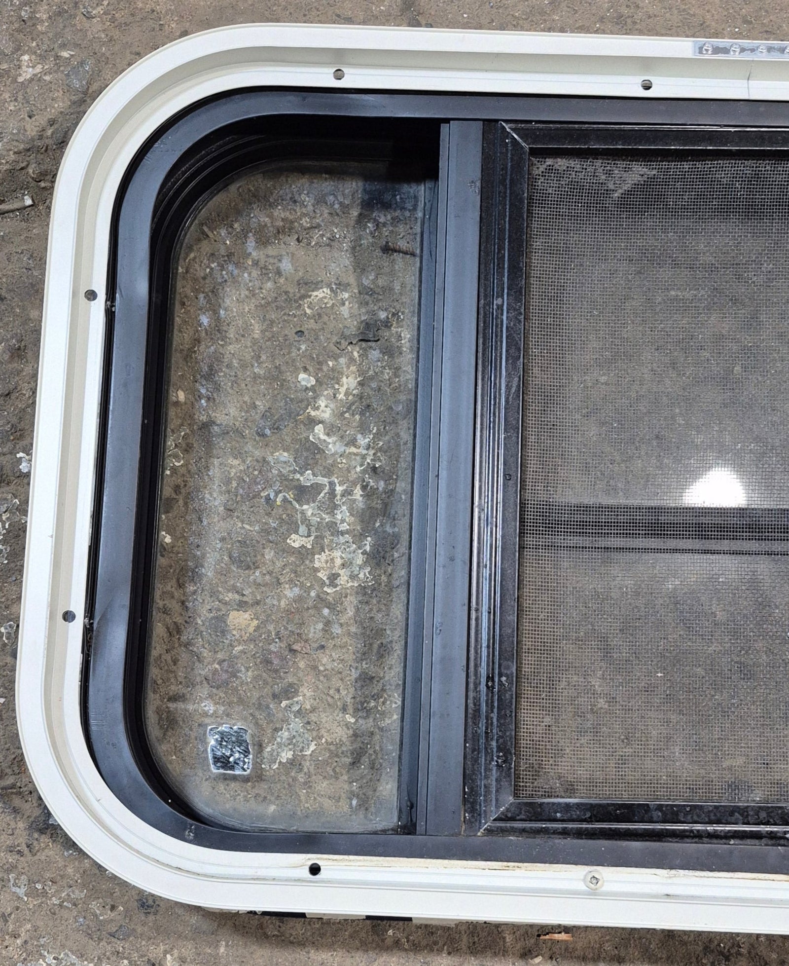 Used Black Radius Opening Window : 23 1/2