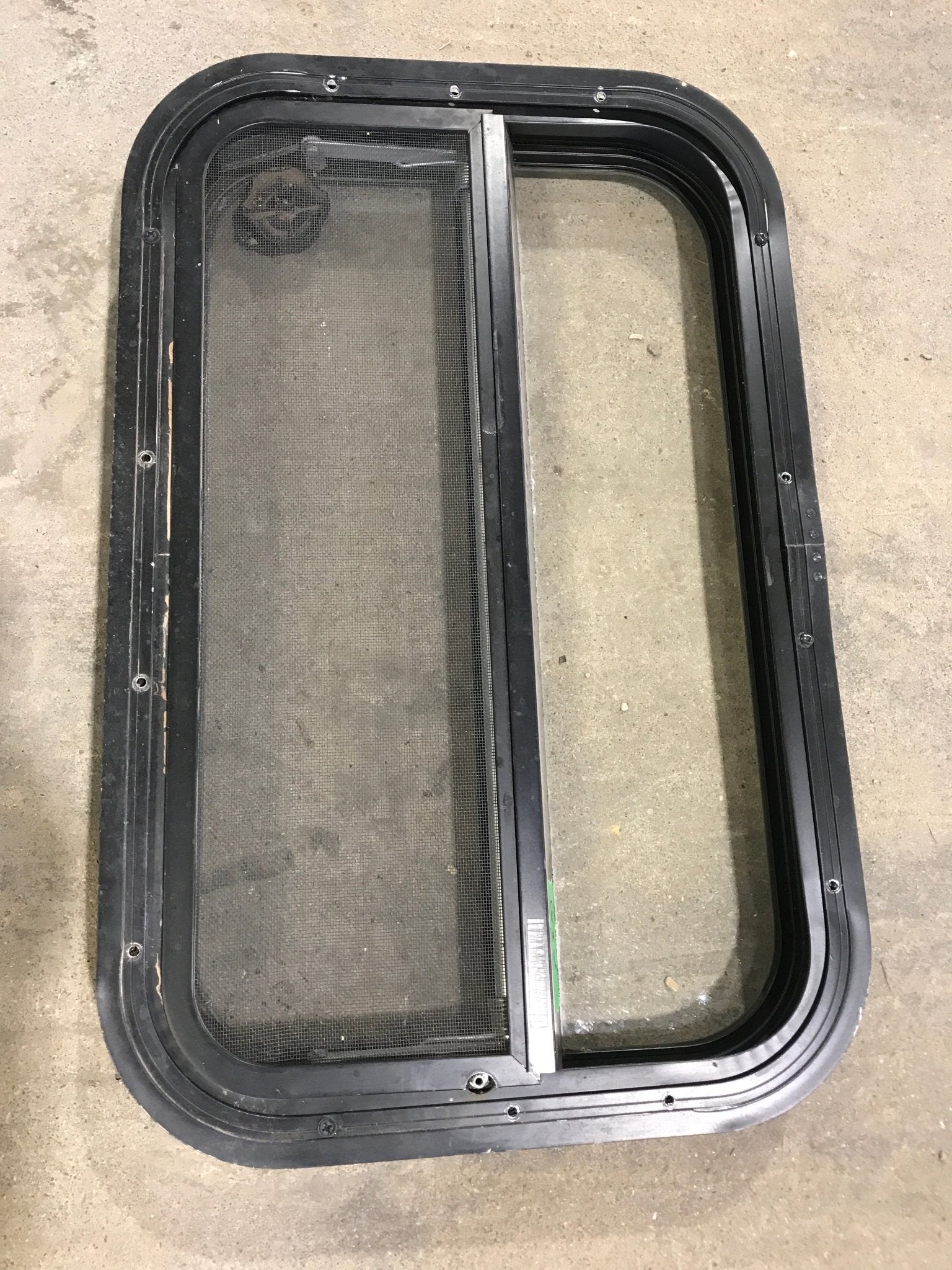 Used Black Radius Opening Window : 23 1/2