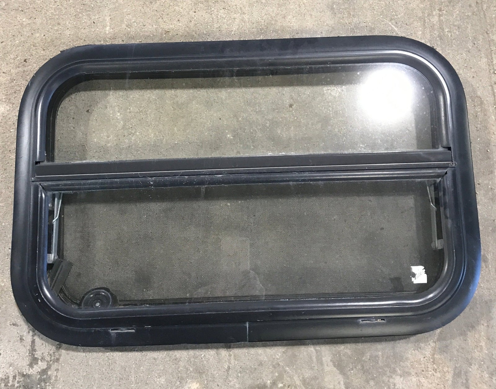 Used Black Radius Opening Window : 23 1/2