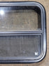 Used Black Radius Opening Window : 23 1/2" W x 19 1/4" H x 1 7/8" - Young Farts RV Parts