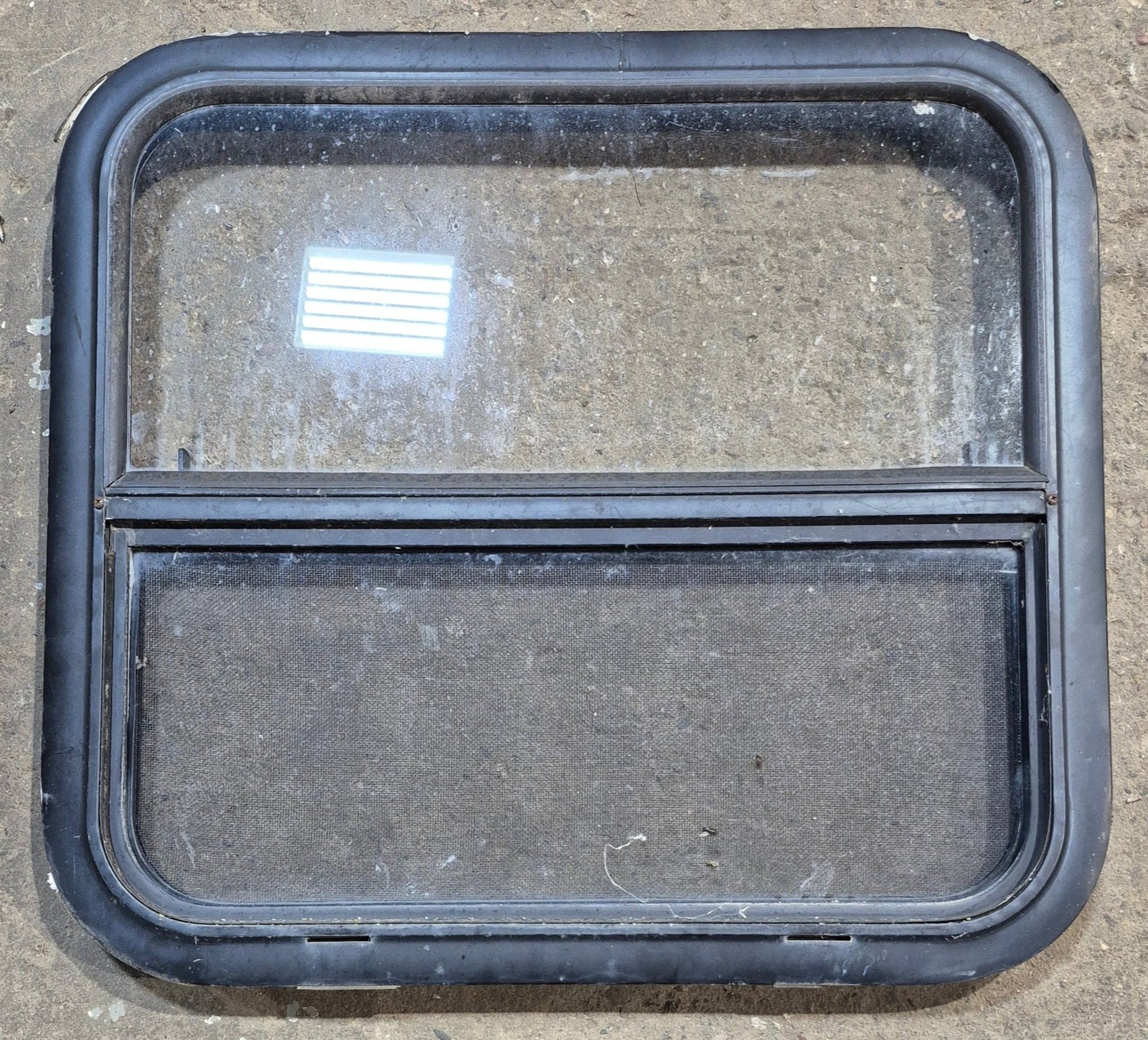 Used Black Radius Opening Window : 23 1/2