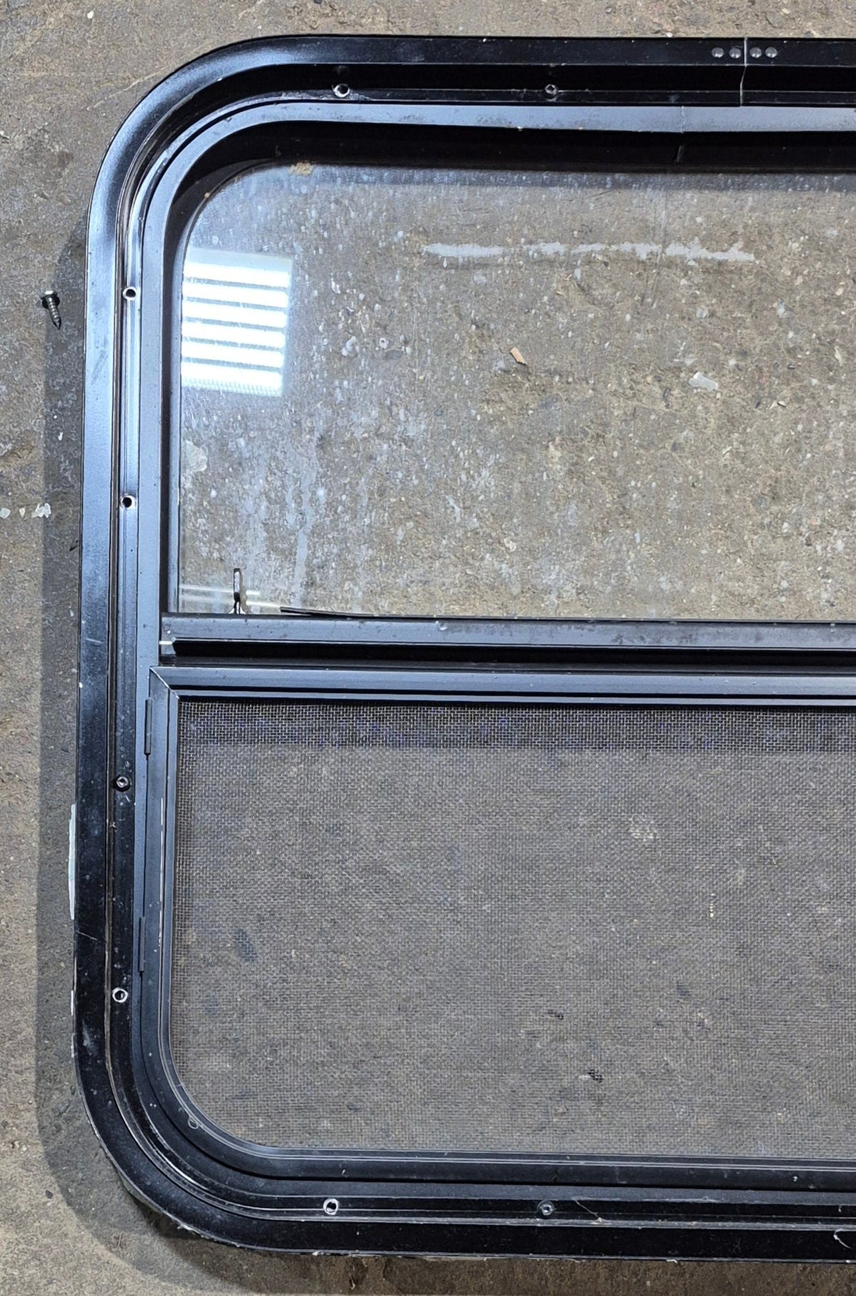 Used Black Radius Opening Window : 23 1/2