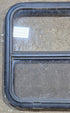 Used Black Radius Opening Window : 23 1/2" W x 21 1/2" H x 1 3/8" - Young Farts RV Parts