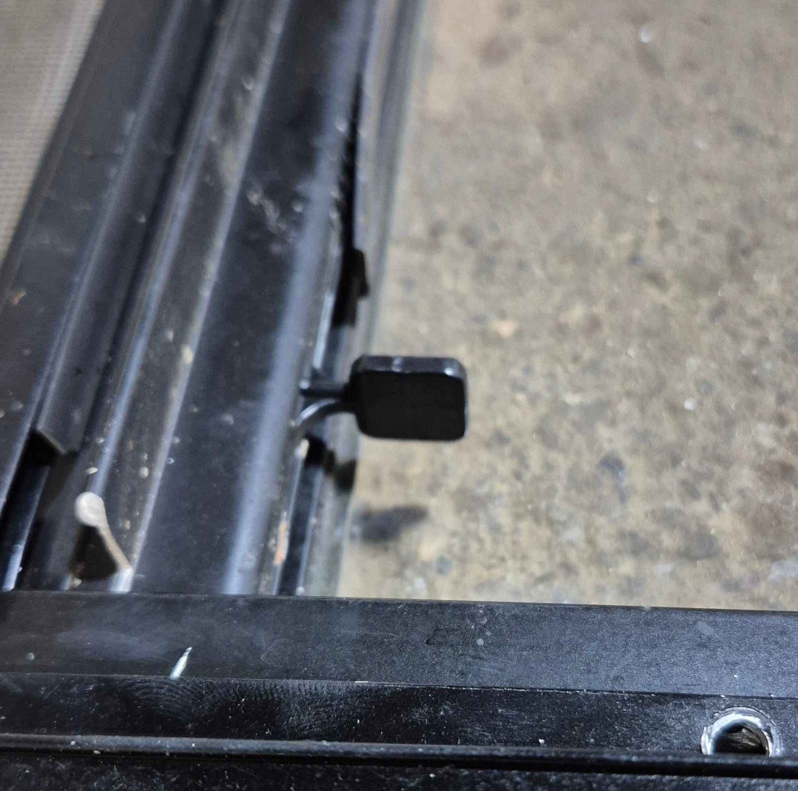 Used Black Radius Opening Window : 23 1/2