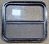 Used Black Radius Opening Window : 23 1/2" W x 21 1/2" H x 1 3/8" - Young Farts RV Parts