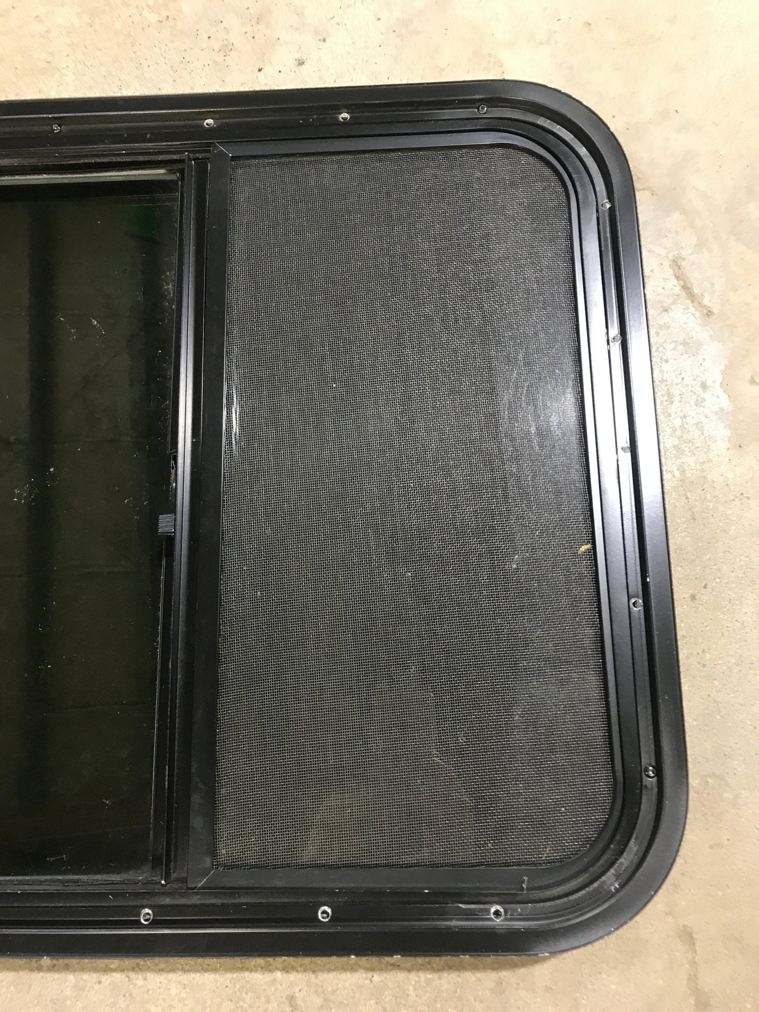 Used Black Radius Opening Window : 23 1/2