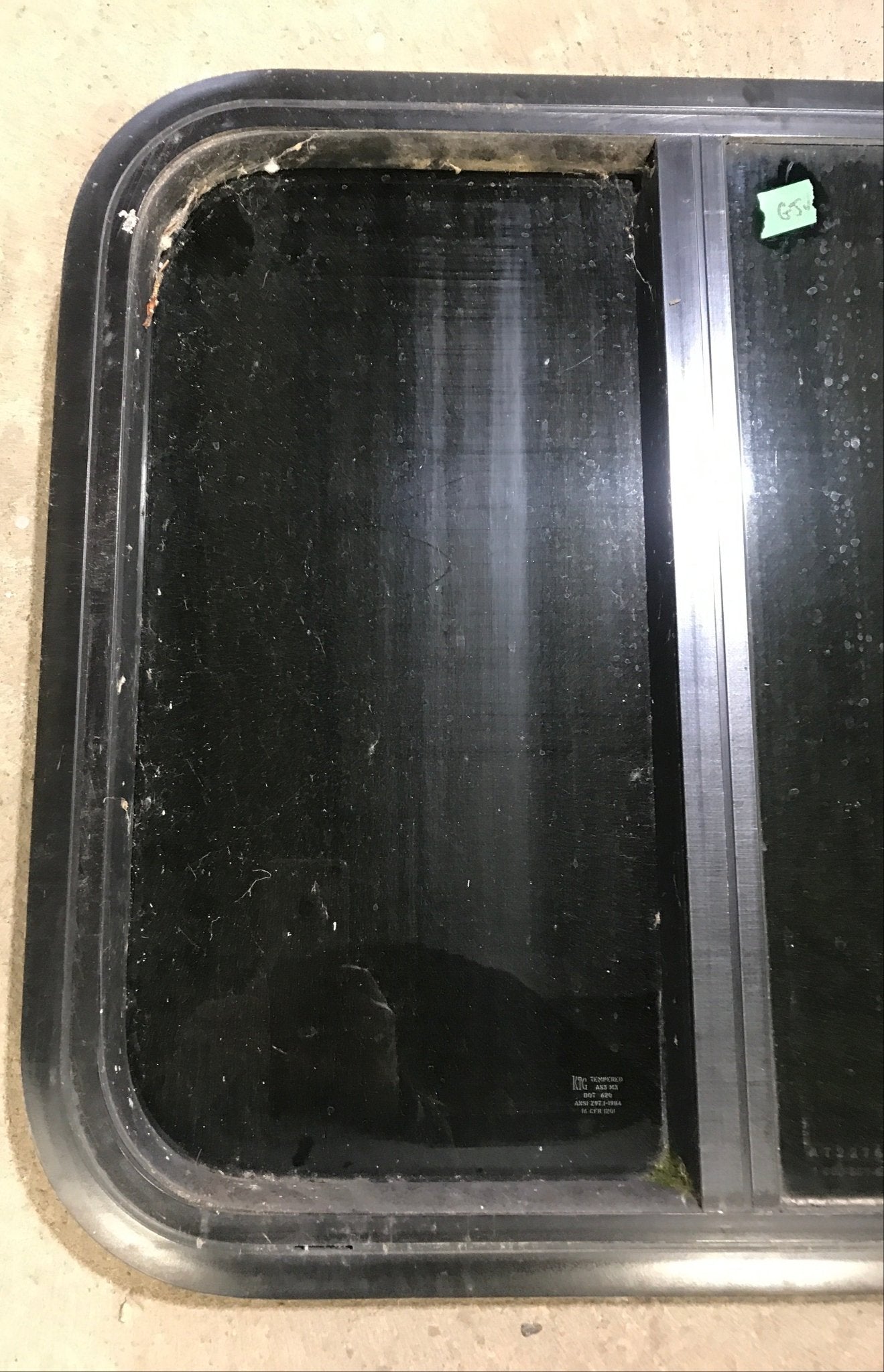 Used Black Radius Opening Window : 23 1/2