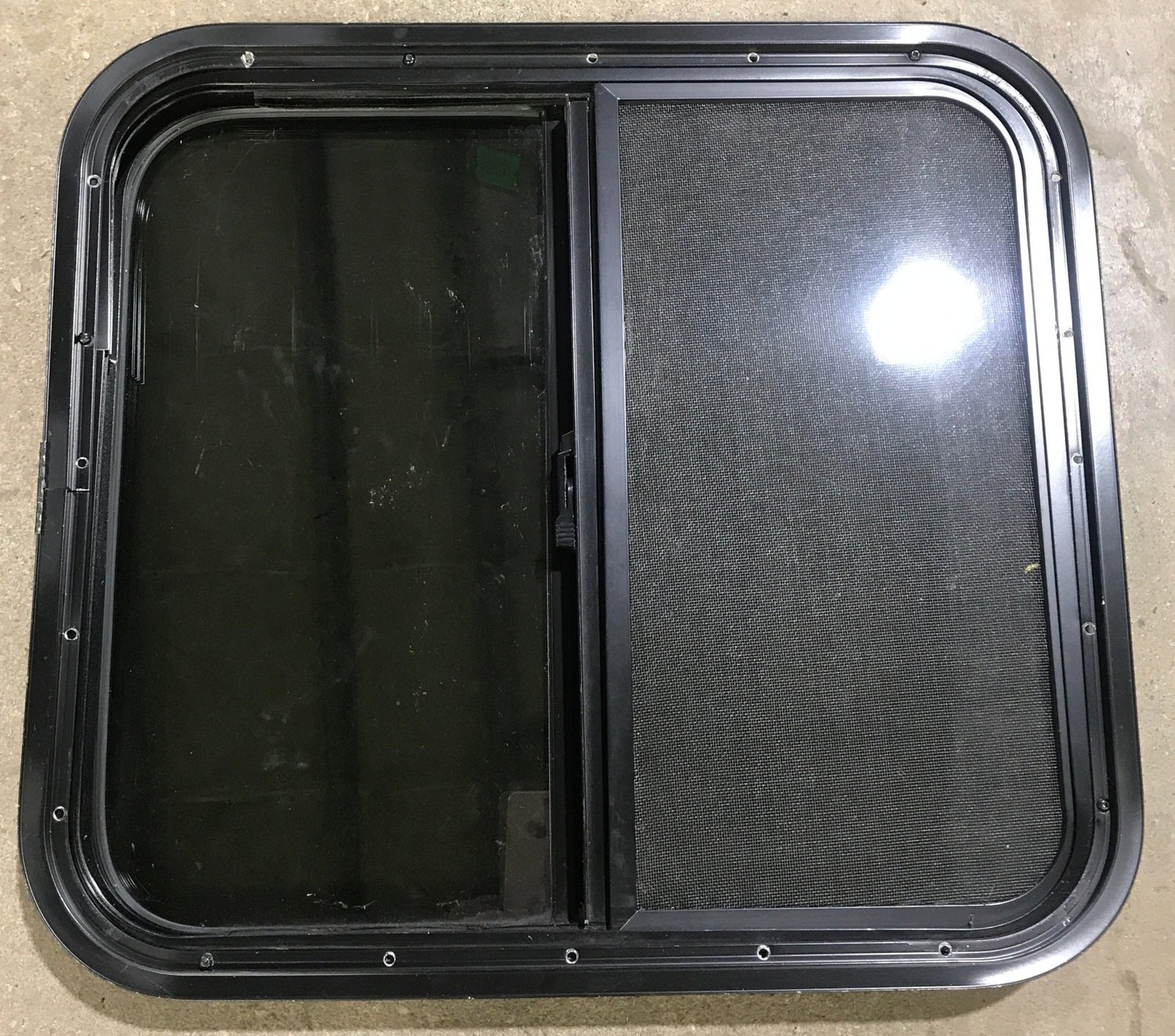 Used Black Radius Opening Window : 23 1/2