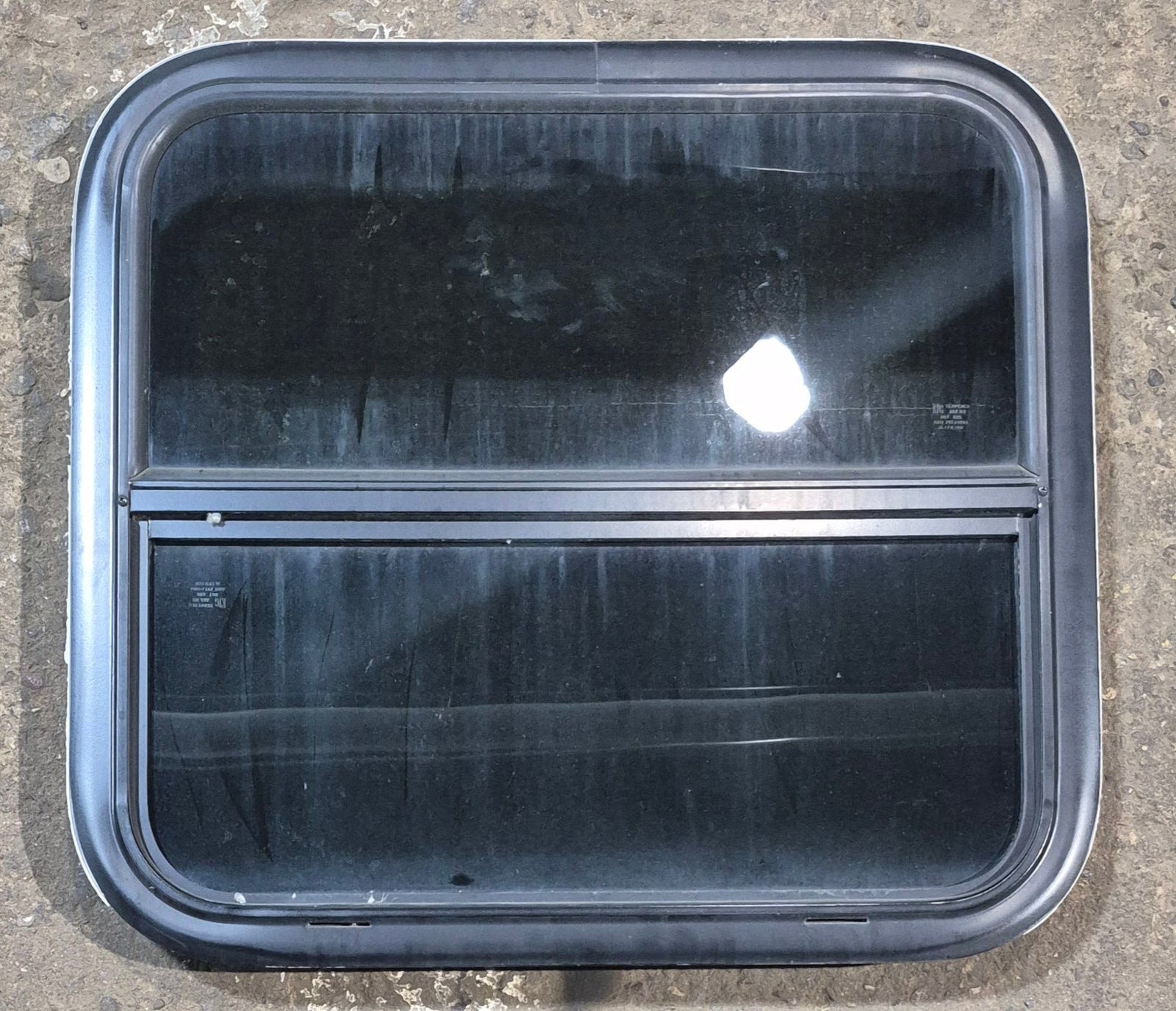 Used Black Radius Opening Window : 23 1/2