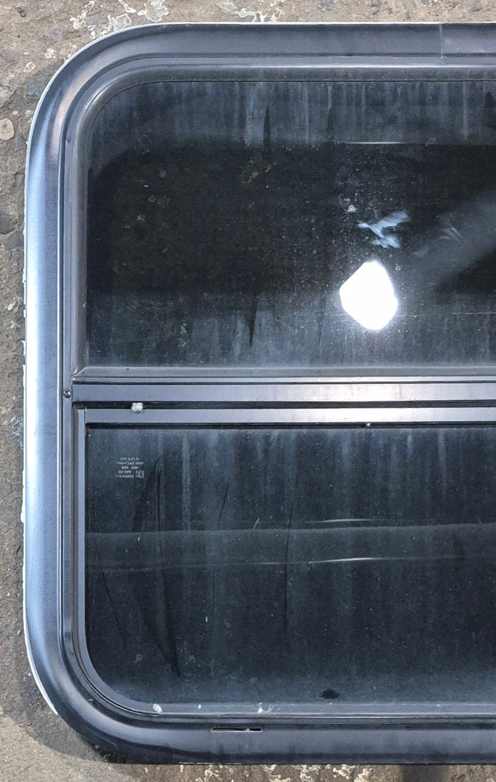 Used Black Radius Opening Window : 23 1/2