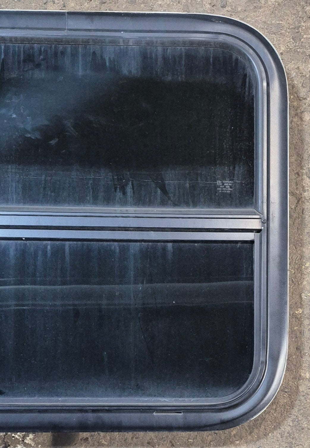 Used Black Radius Opening Window : 23 1/2