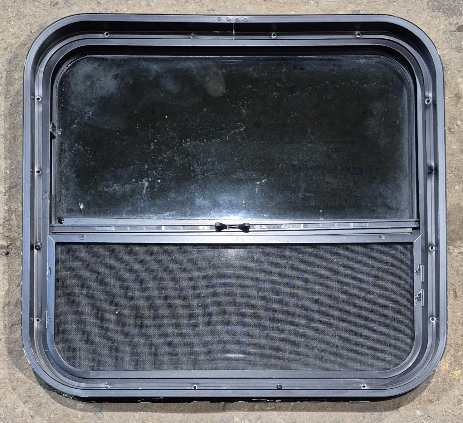 Used Black Radius Opening Window : 23 1/2