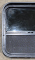 Used Black Radius Opening Window : 23 1/2" W x 21 1/4" H x 2" - Young Farts RV Parts