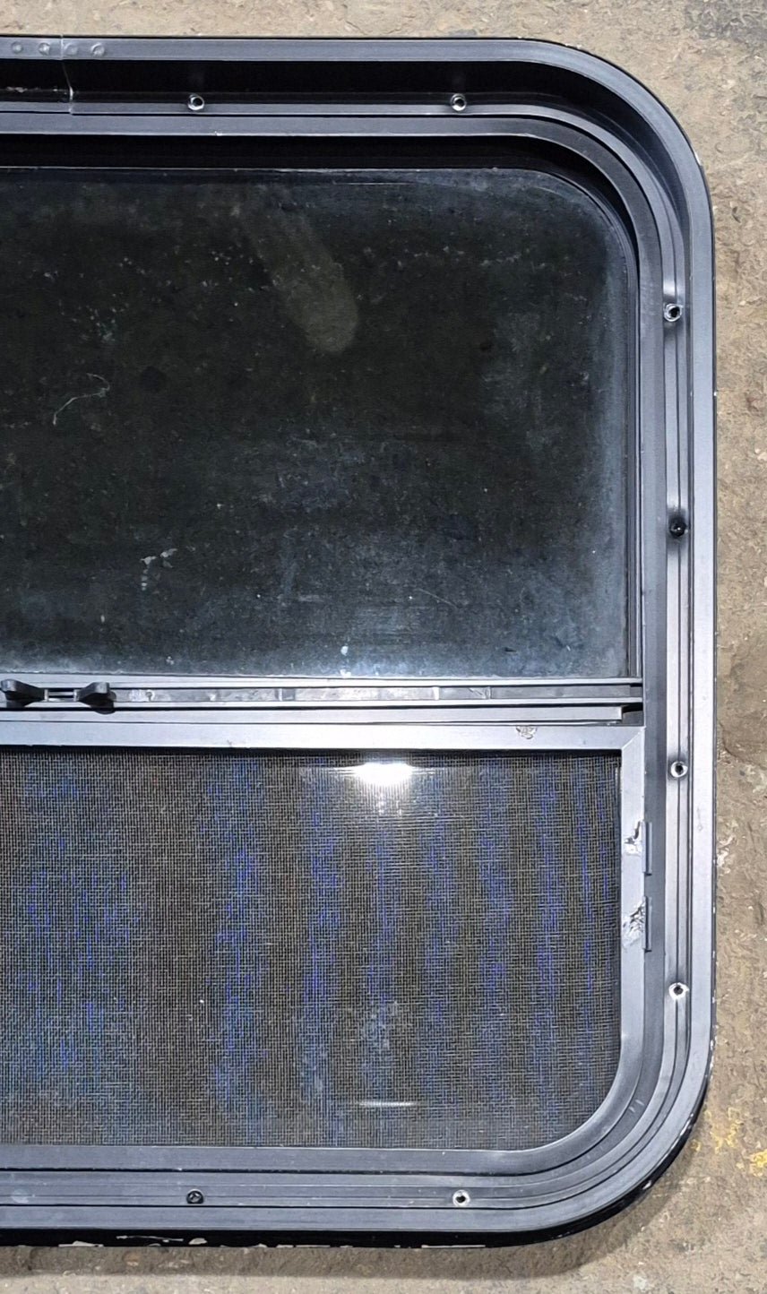 Used Black Radius Opening Window : 23 1/2