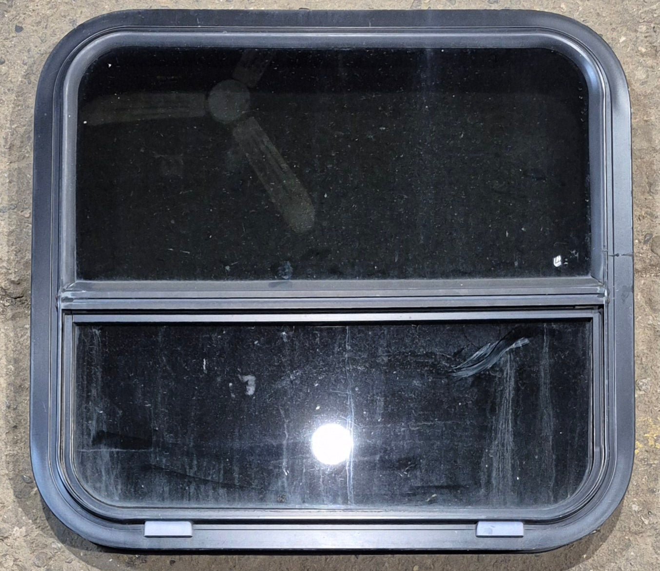 Used Black Radius Opening Window : 23 1/2