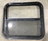 Used Black Radius Opening Window : 23 1/2" W X 21 1/4" H X 2" D - Young Farts RV Parts