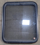 Used Black Radius Non Opening Window : 23 1/2