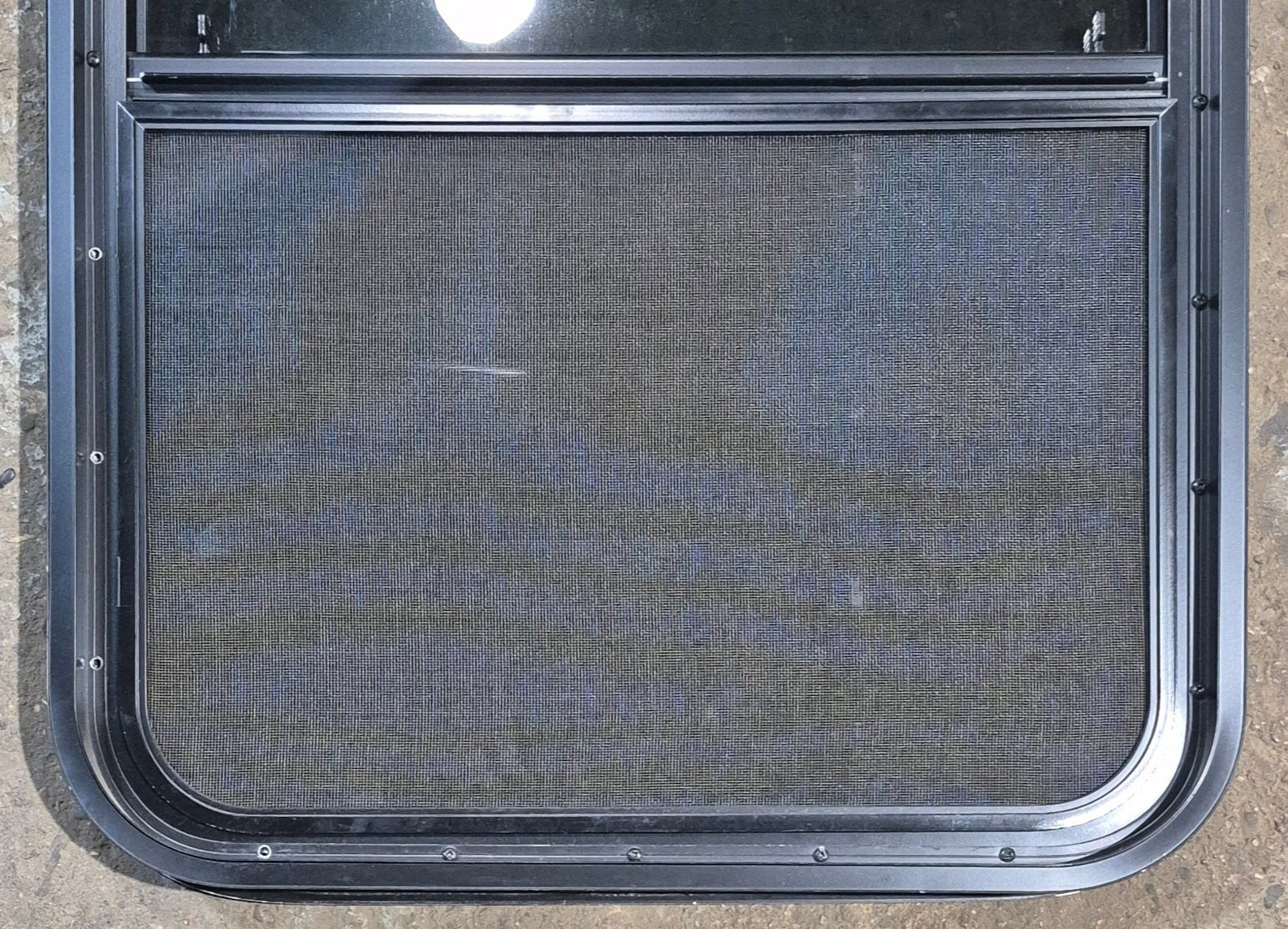 Used Black Radius Opening Window : 23 1/2