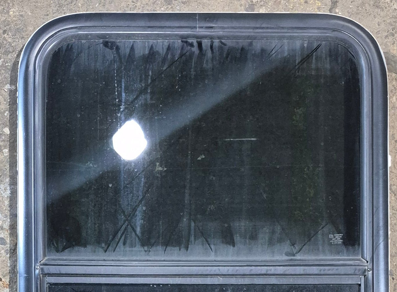 Used Black Radius Opening Window : 23 1/2